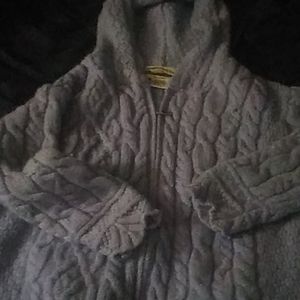 Hooded sweater jacket